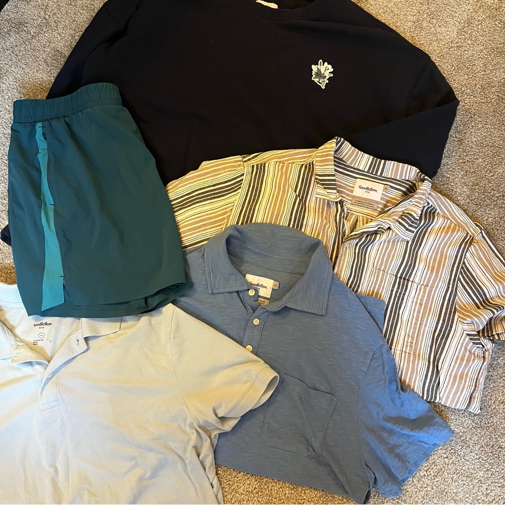 Not So Mystery Men’s Box of Shirts, Shorts, Sweatshirt